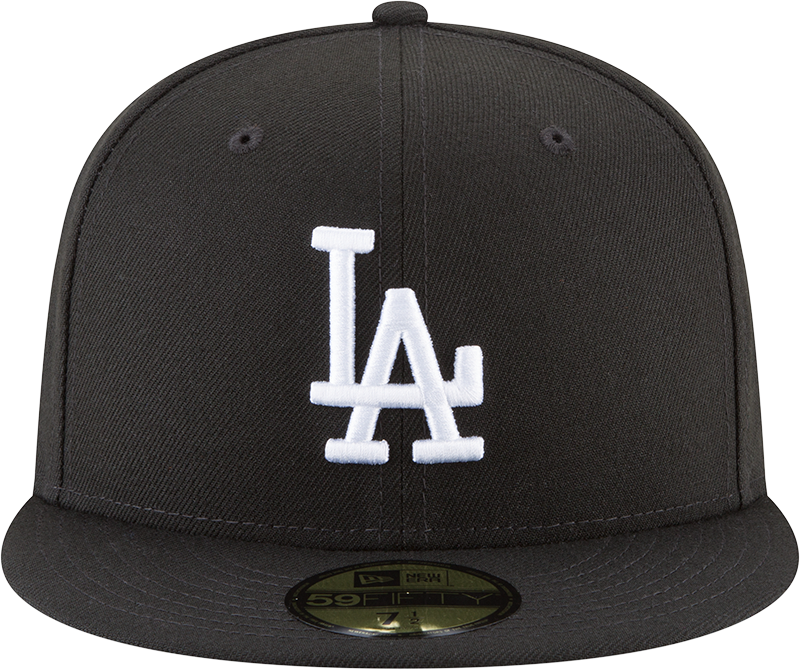 Los Angeles Dodgers Black And White 59Fifty Fitted Hat – Prociety