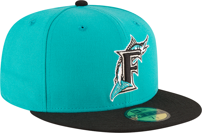 Florida Marlins Black Icy Blue 1997 World Series 59FIFTY Fitted 7