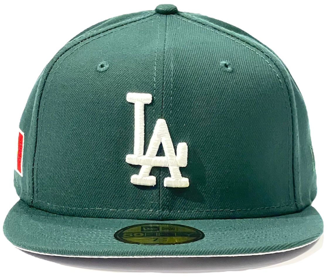 Los Angeles Dodgers Mexico Wordmark Royal New Era 59Fifty Fitted Hat