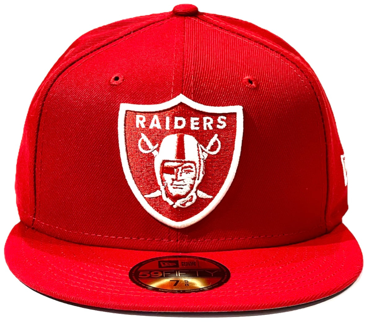 Las vegas Raiders Red NFL New Era 59fifty Fitted Hat Cap