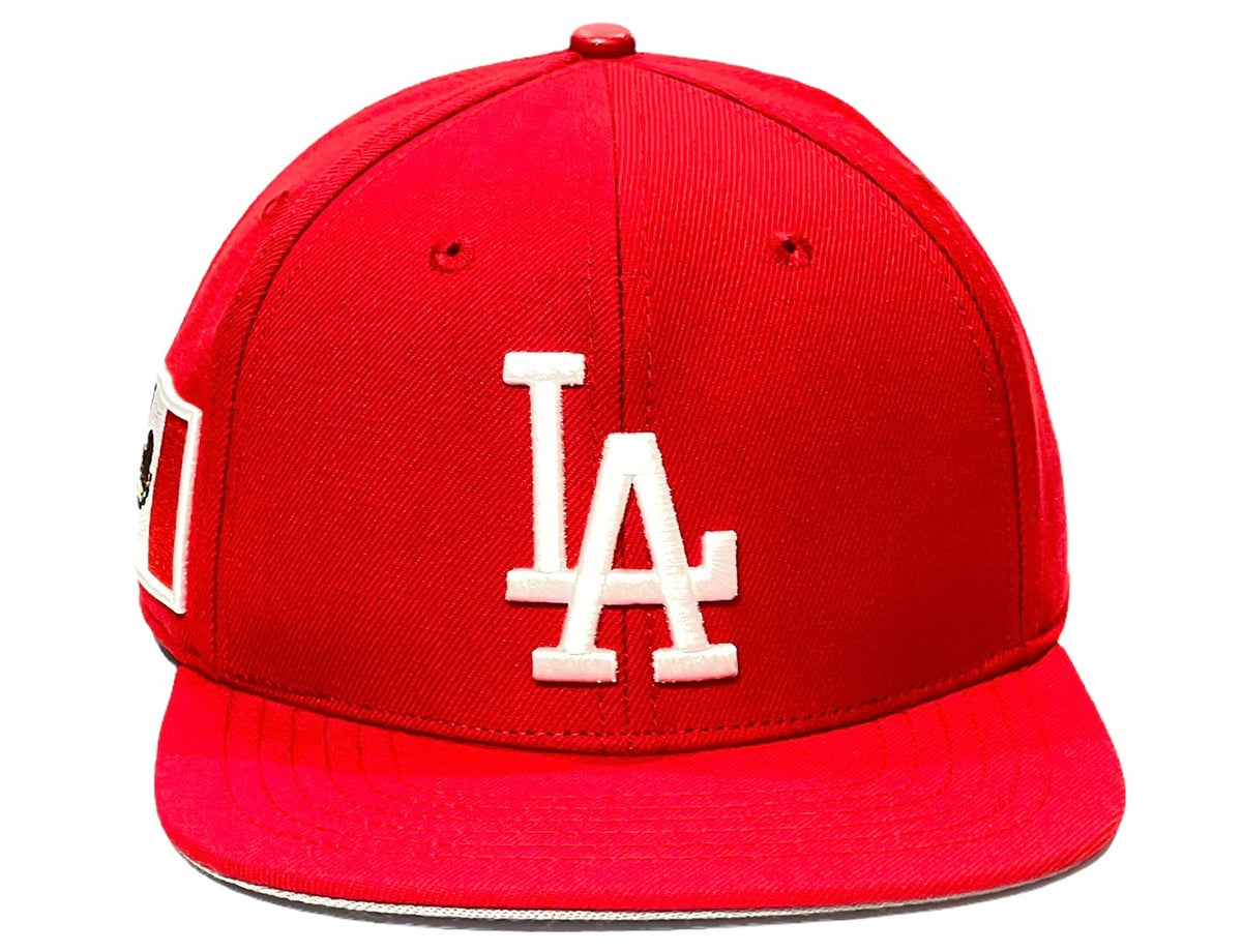 Los Angeles Dodgers Mexico Flag SnapBack Hat Pro Standard White