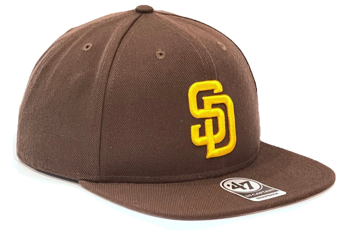 San Diego Padres '47 No Shot Captain Snapback Hat - Brown