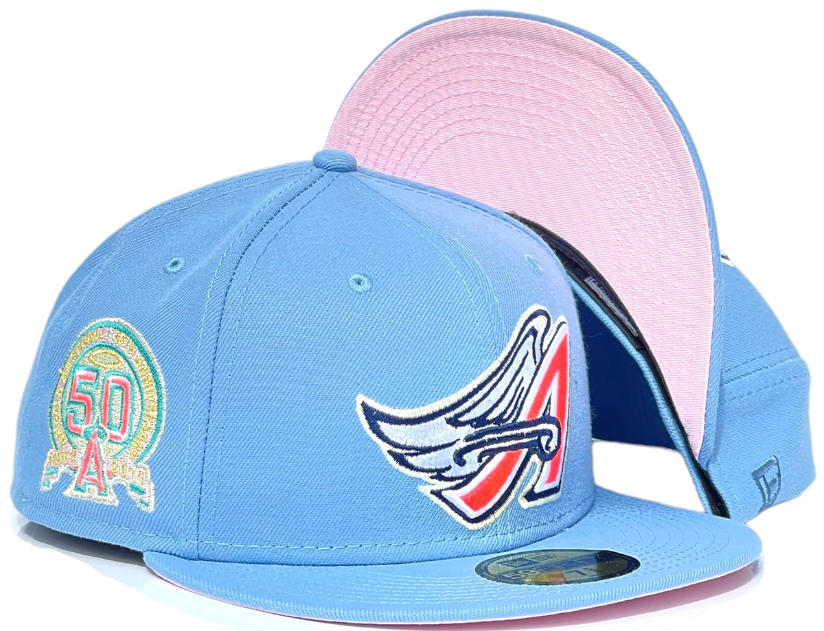 Anaheim Angels Hat Club Exclusive Cotton Candy Collection Fitted