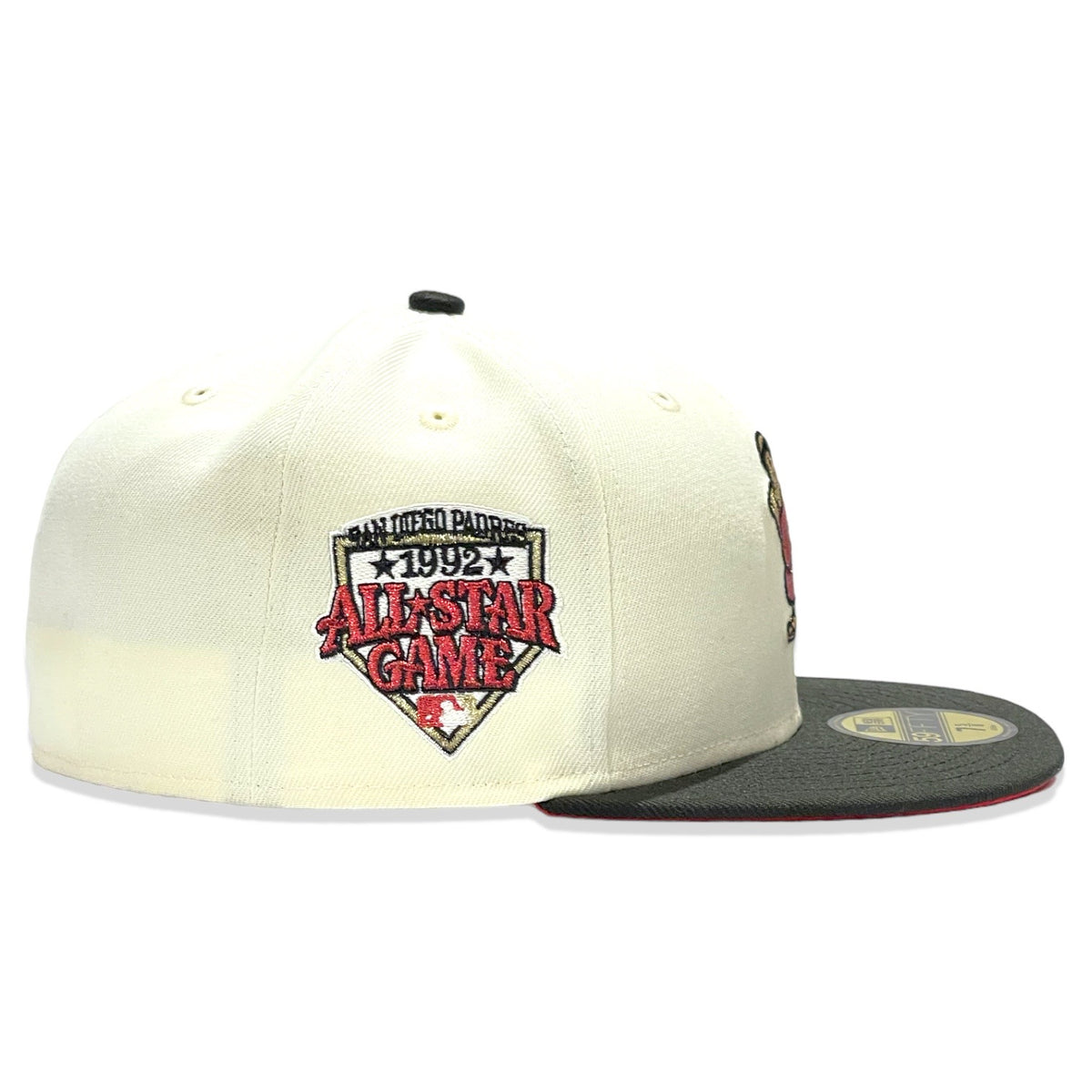 SAN DIEGO PADRES 1992 ALL STAR GAME BLACK PEACH BRIM NEW ERA FITTED HA –  Sports World 165