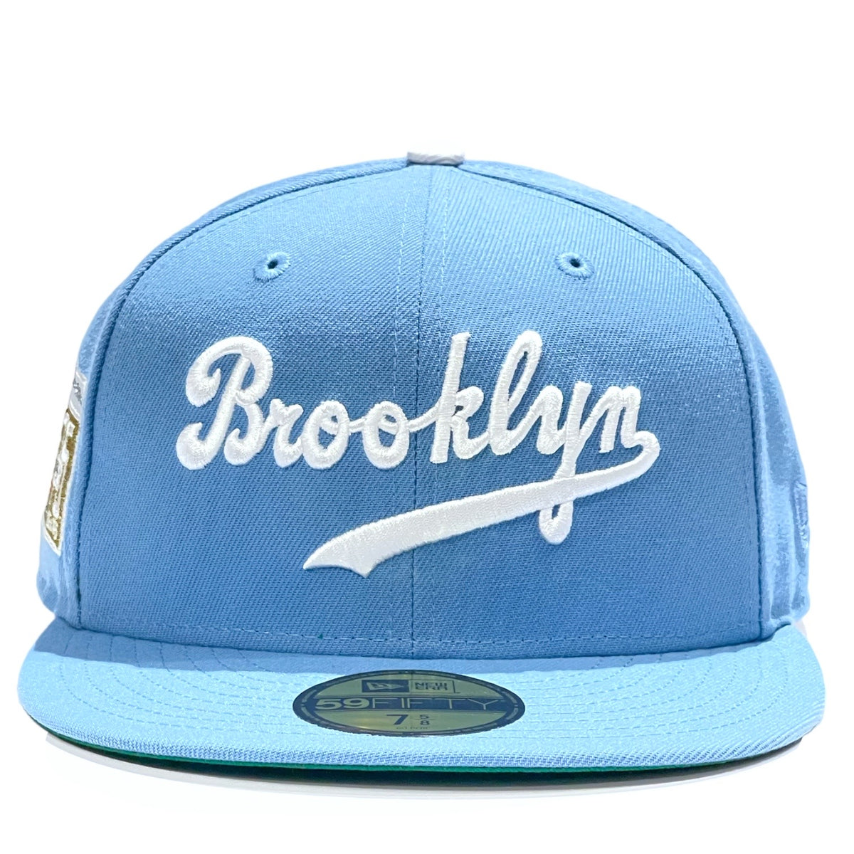 Brooklyn Dodgers Sky Blue Green Bottom New Era 59Fifty Fitted