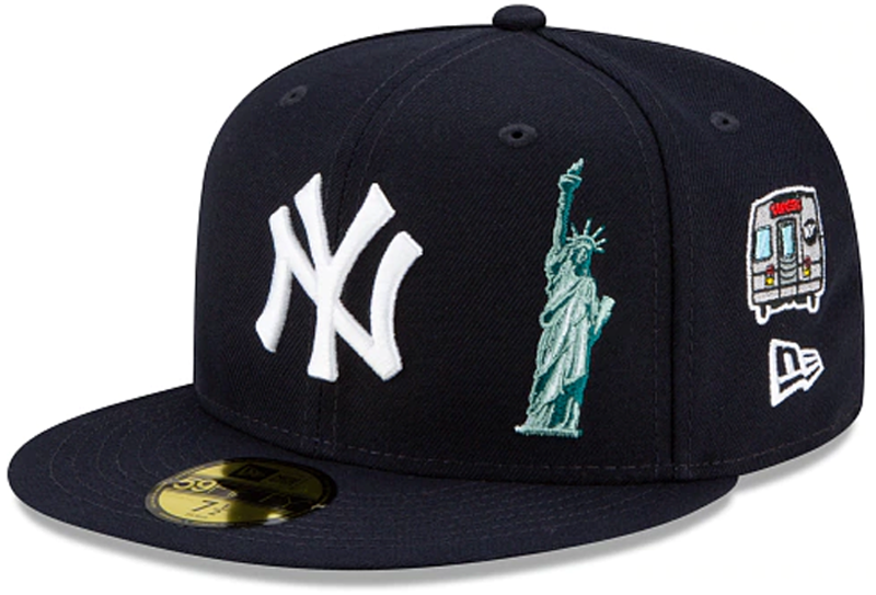 New Era 59Fifty New York Yankees City Transit Fitted Hat Dark Navy