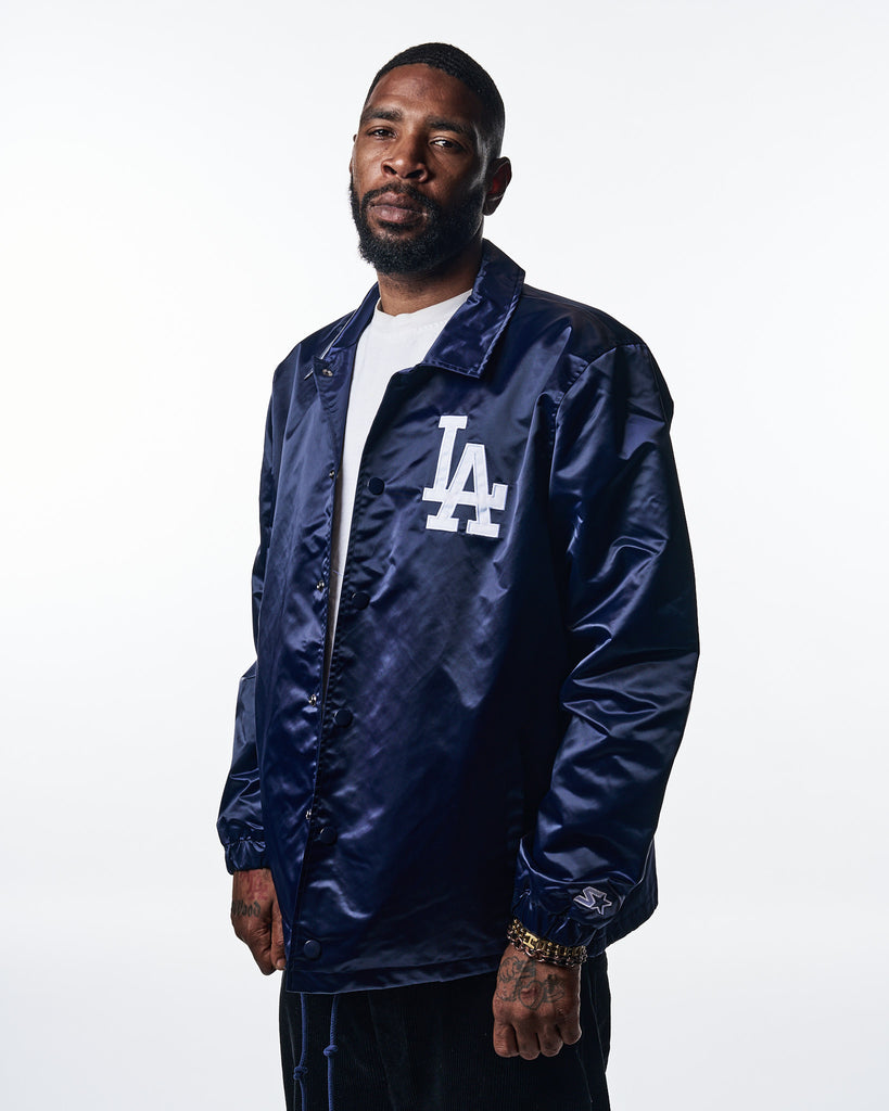 Los Angeles Dodgers "Ice Cube 2025 Parade" Starter Coaches Jacket - Ice Cube Navy