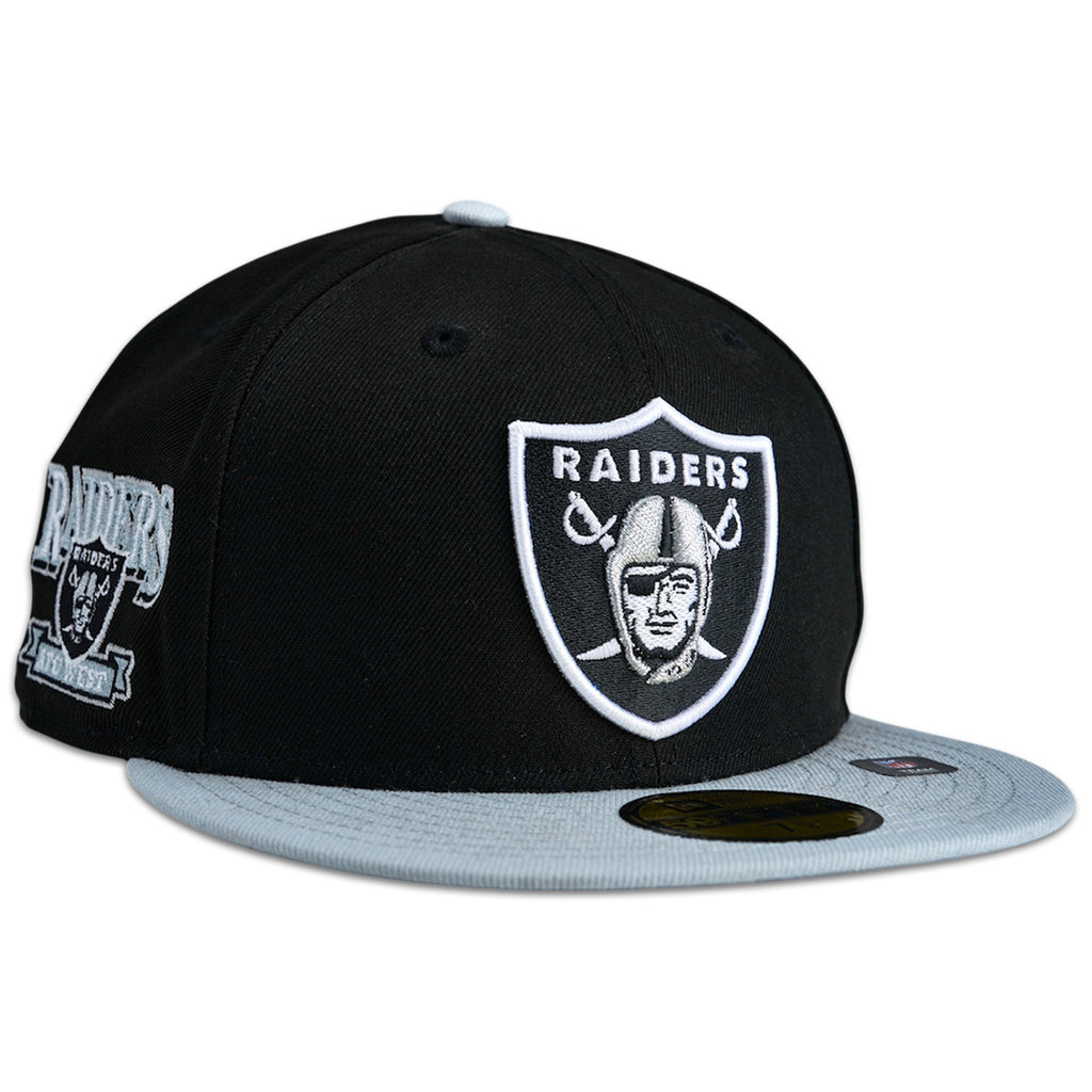 Las Vegas Raiders AFC West 2020 New Era 59Fifty Fitted Hat - Black / Grey