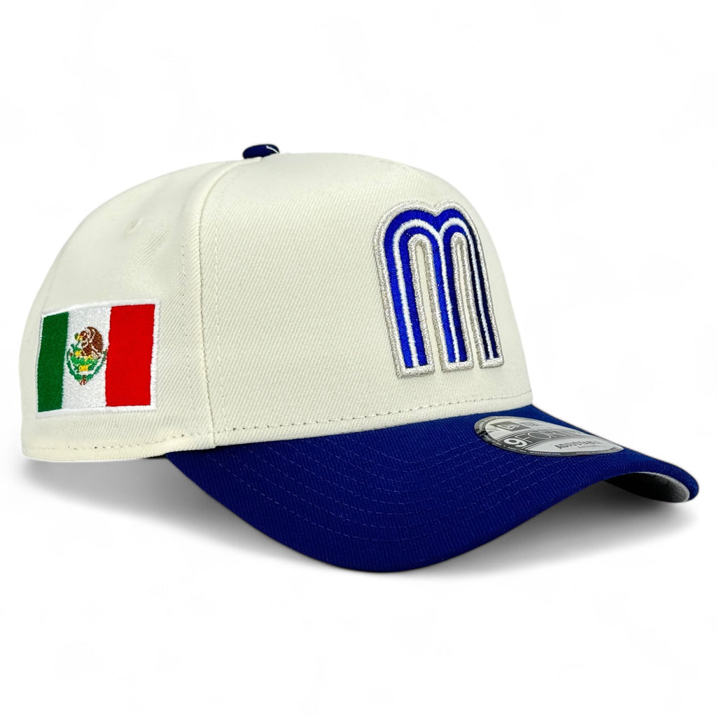 Mexico WBC New Era 9Forty A-Frame Snapback - Chrome White / Royal