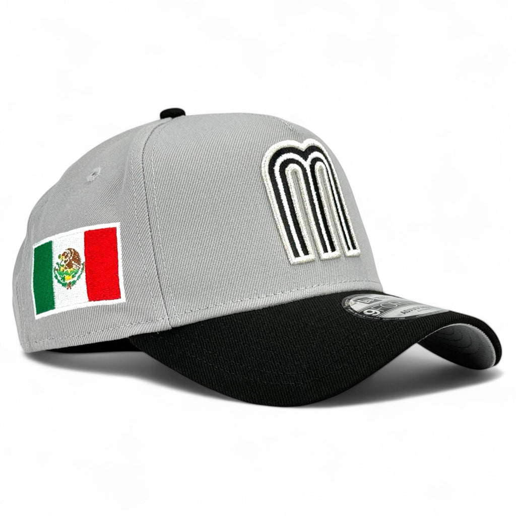 Mexico WBC New Era 9Forty A-Frame Snapback - Grey / Black