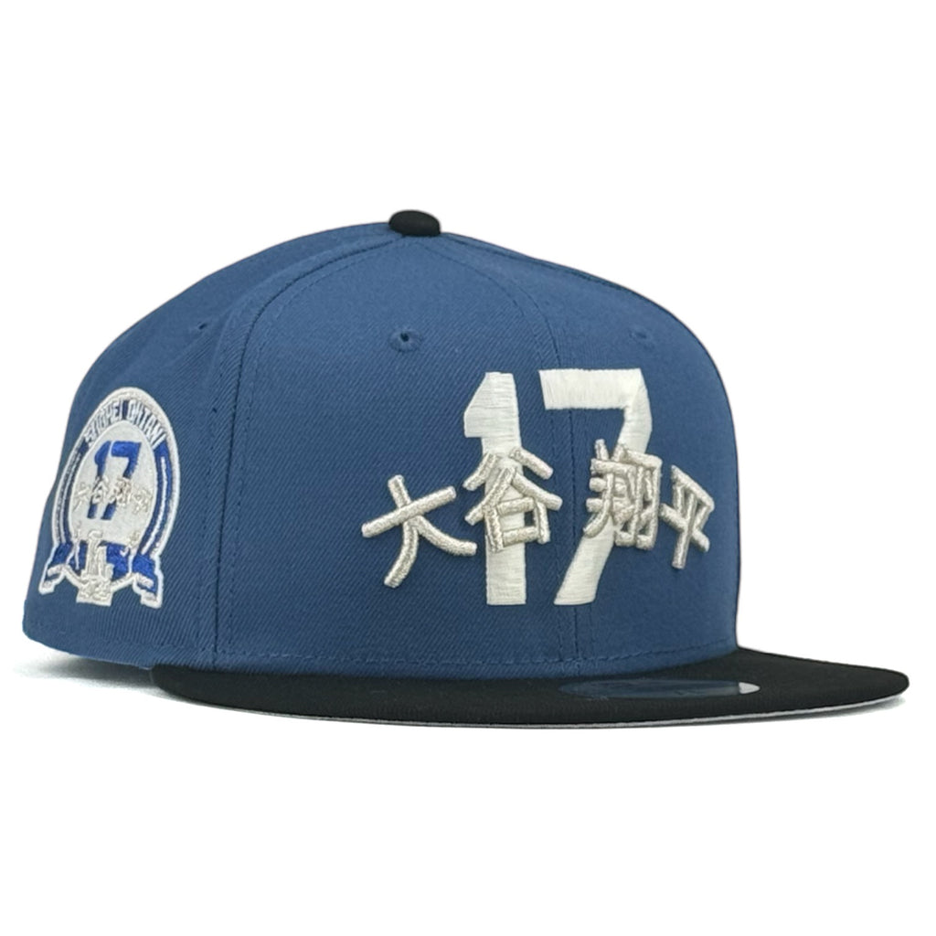 Los Angeles Dodgers “Road to 5050” New Era 59Fifty Fitted Hat - Indigo Blue / Black