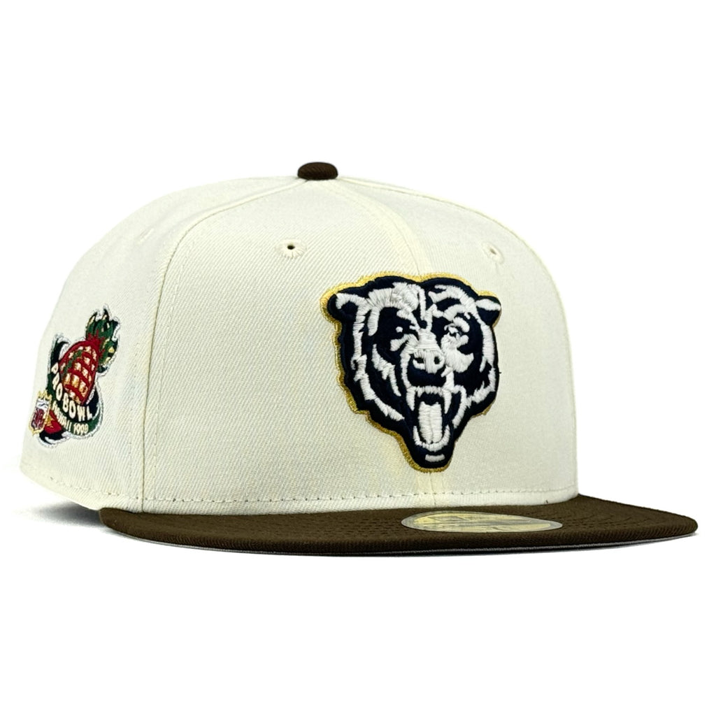 Chicago Bears “NFL SUNDAY” New Era 59Fifty Fitted Hat - Chrome White / Walnut