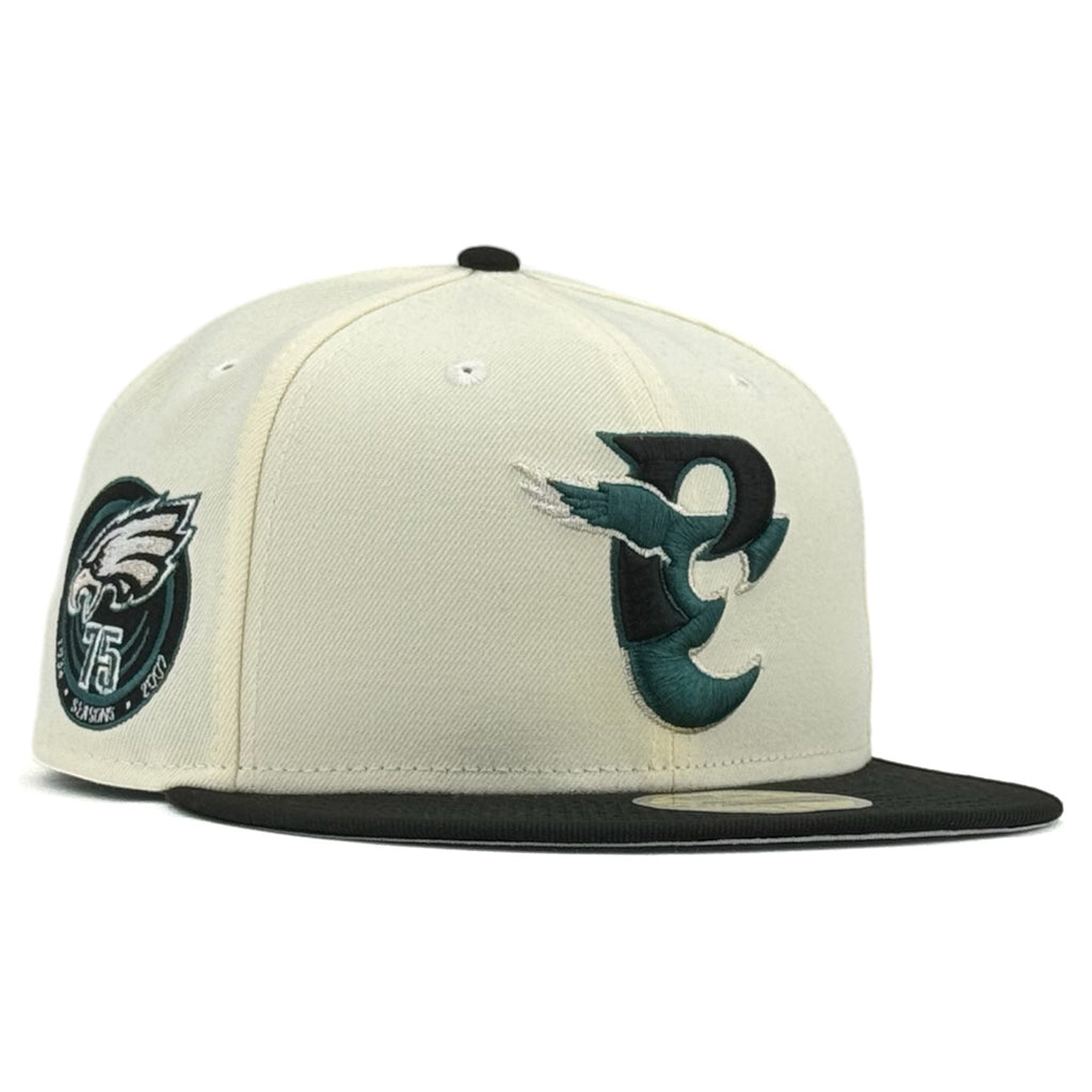 Philadelphia Eagles “NFL SUNDAY” New Era 59Fifty Fitted Hat - Chrome White / Black