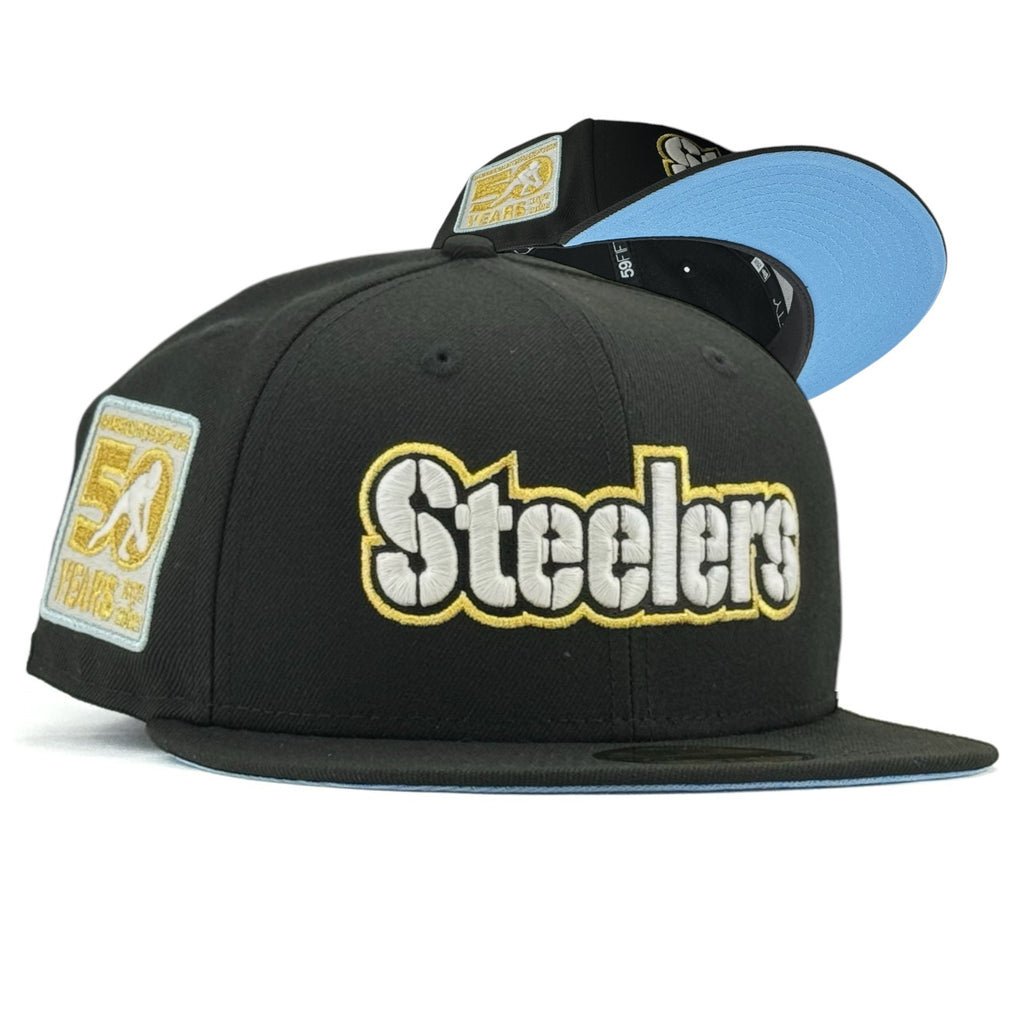 Pittsburgh Steelers “NFL SUNDAY” New Era 59Fifty Fitted Hat - Black / Black