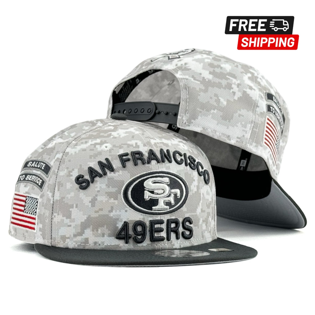 San Francisco 49ers 2024 Salute to Service New Era 9FIFTY Snapback Hat