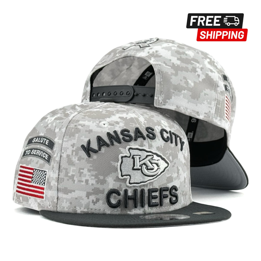 Kansas City Chiefs 2024 Salute to Service New Era 9FIFTY Snapback Hat