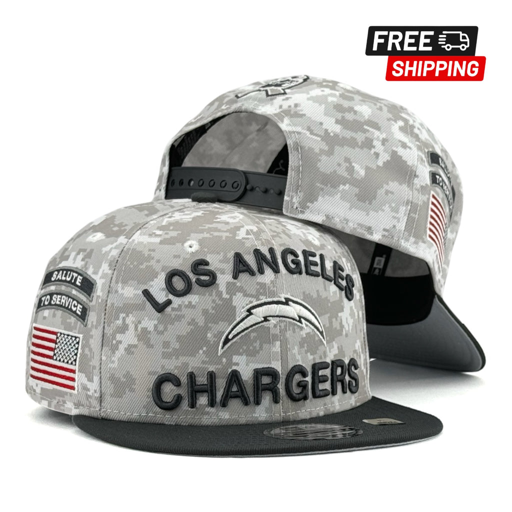 Los Angeles Chargers 2024 Salute to Service New Era 9FIFTY Snapback Hat