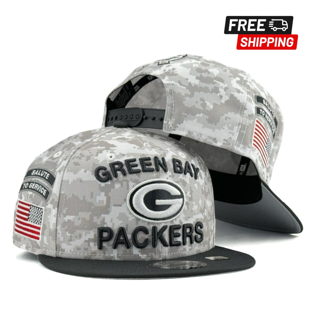 Green Bay Packers 2024 Salute to Service New Era 9FIFTY Snapback Hat