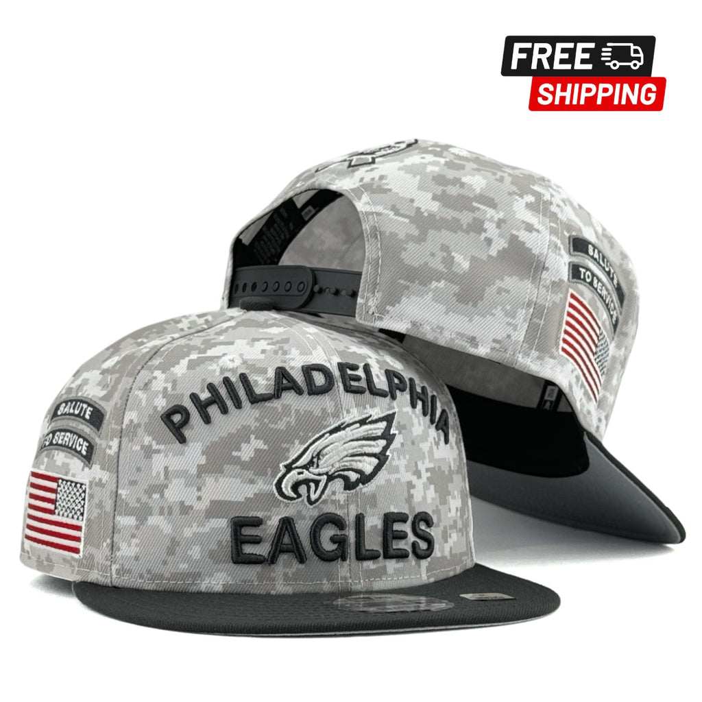 Philadelphia Eagles 2024 Salute to Service New Era 9FIFTY Snapback Hat