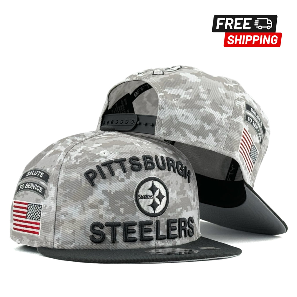 Pittsburgh Steelers 2024 Salute to Service New Era 9FIFTY Snapback Hat