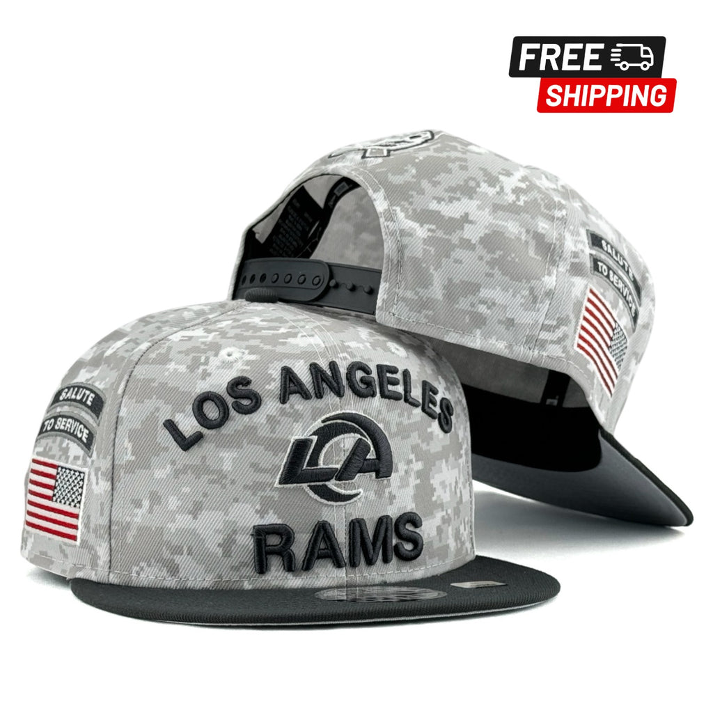 Los Angeles Rams 2024 Salute to Service New Era 9FIFTY Snapback Hat