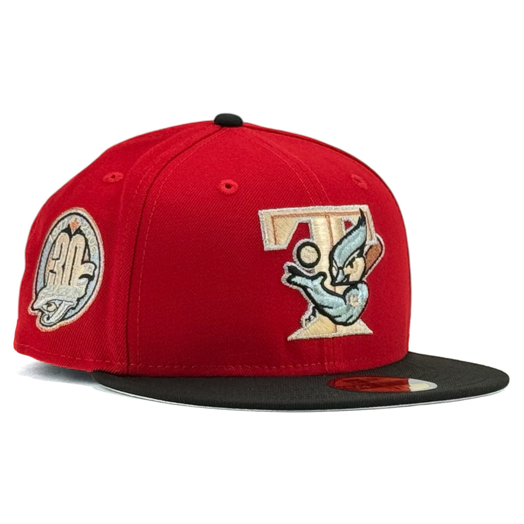 Toronto Blue Jays “K2P NO FRIENDS JUST FAMILY” New Era 59Fifty Fitted Hat - Scarlet Red / Black