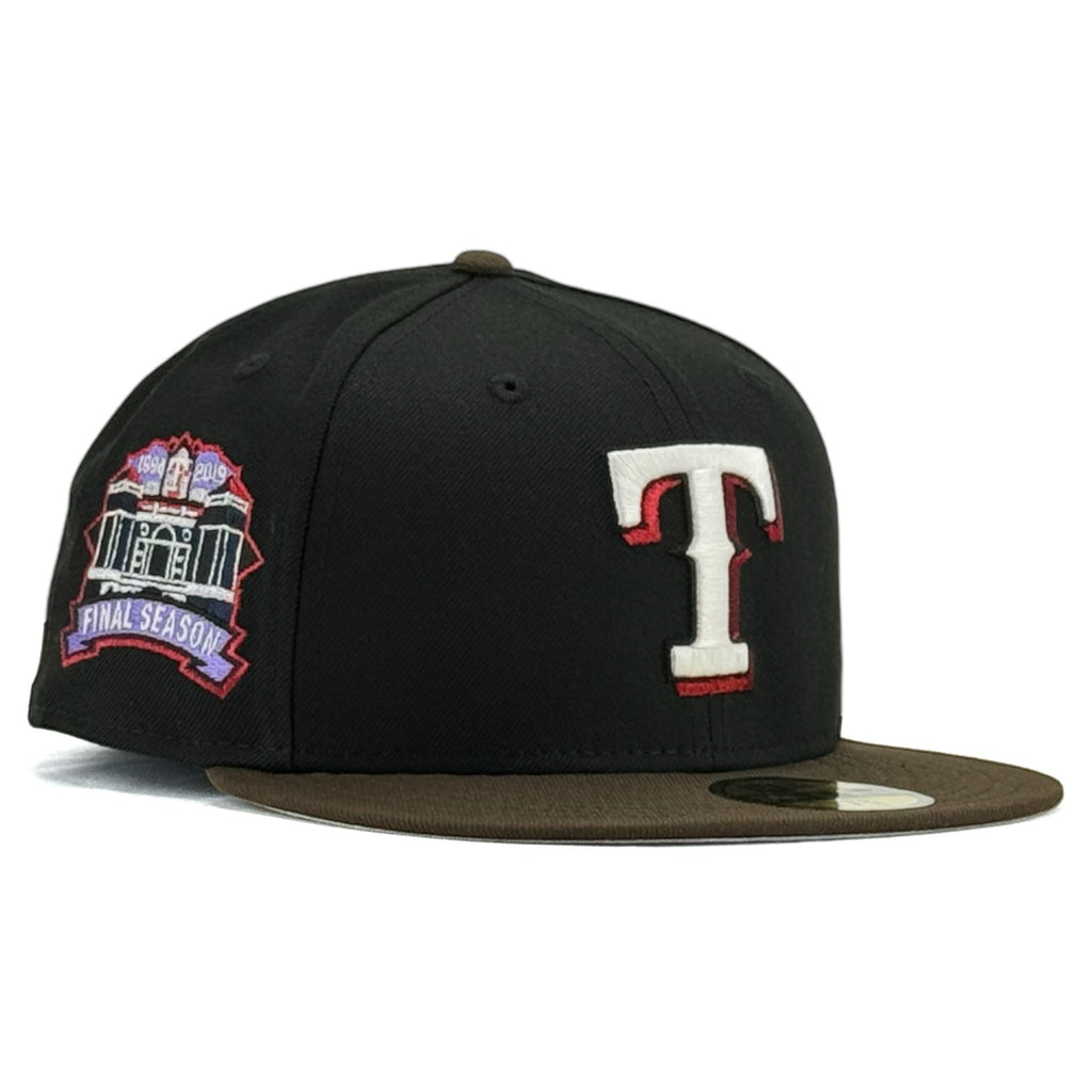 Texas Rangers “K2P NO FRIENDS JUST FAMILY” New Era 59Fifty Fitted Hat - Black / Walnut