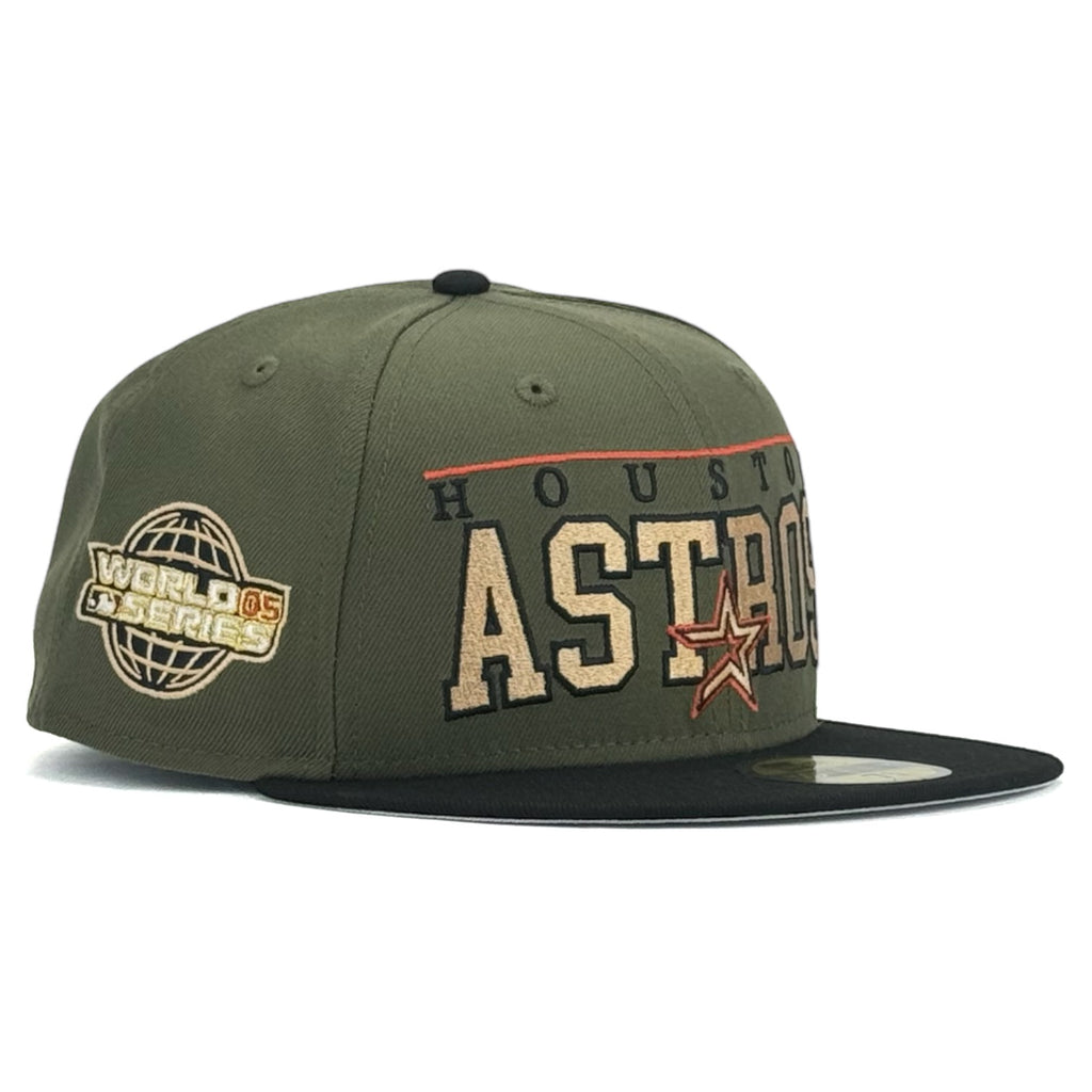 Houston Astros “Olive Scotts” New Era 59Fifty Fitted Hat - Olive / Black