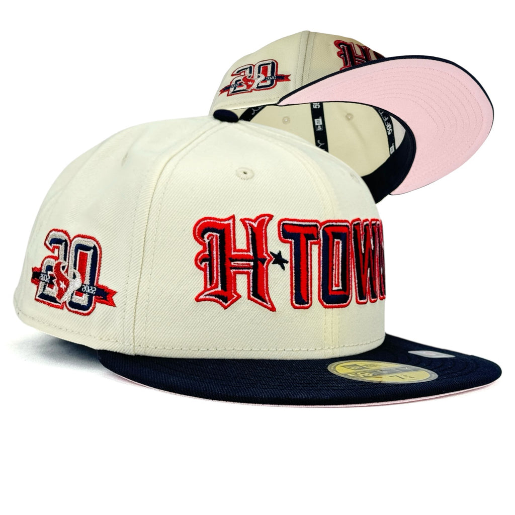 Houston Texans “Pigskin Pinkies” New Era 59Fifty Fitted Hat - Chrome White / Black