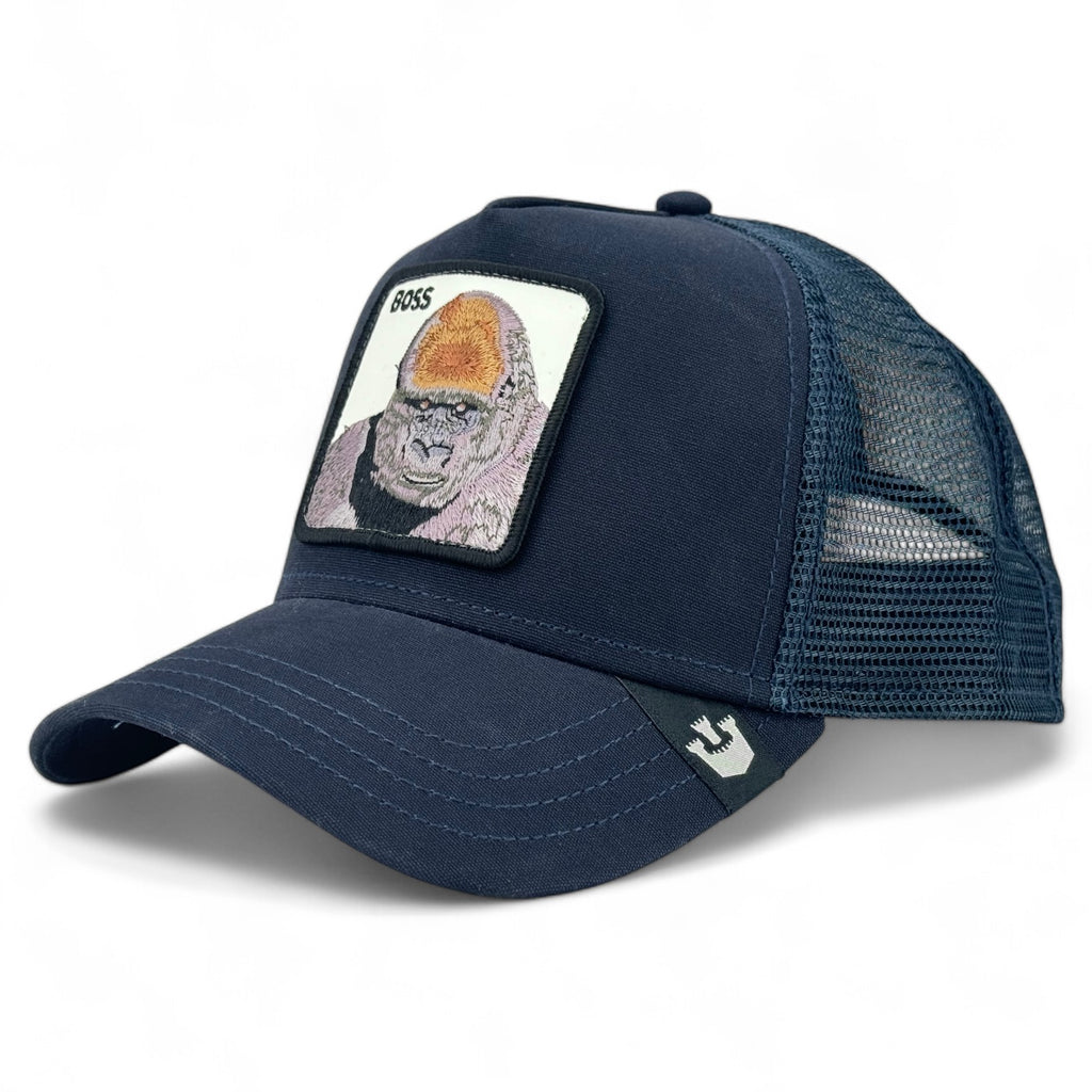 The Boss Goorin Bros. Trucker A-Frame Snapback - Navy