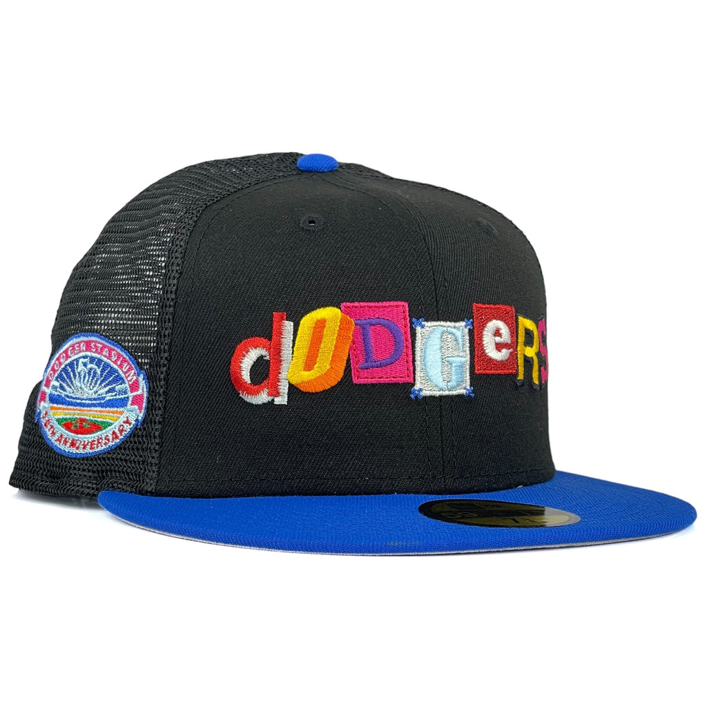 Los Angeles Dodgers "Coco" New Era 59Fifty Fitted Hat - Black Trucker / Blue Bead