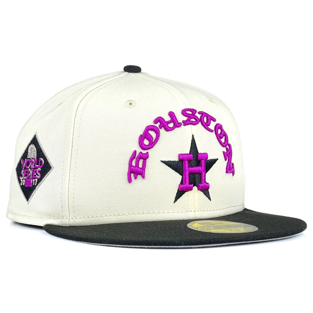 Houston Astros "713 DAY PACK" New Era 59Fifty Fitted Hat - Chrome White/Black