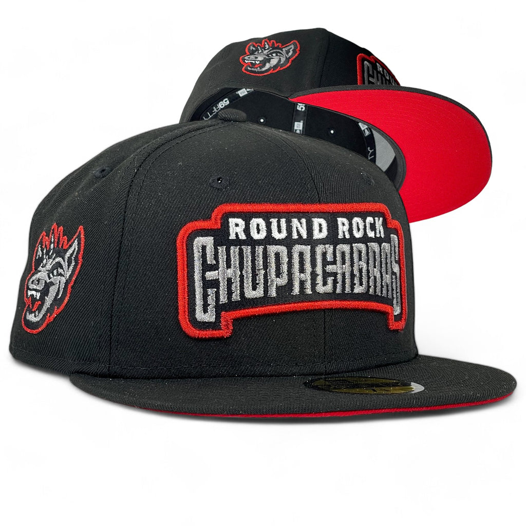 Round Rock Chupacabra New Era 59Fifty Fitted Hat - Black