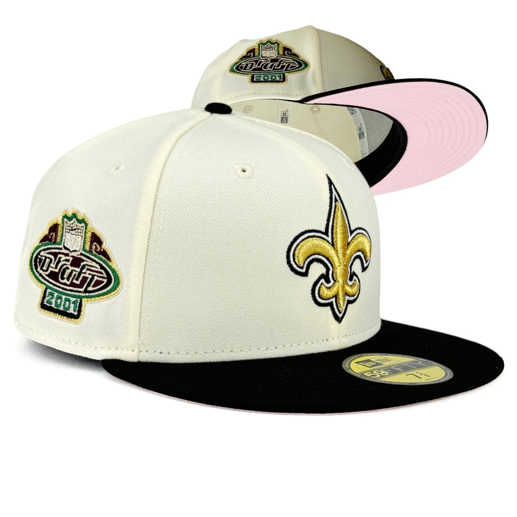 New Orleans Saints “Marchin’ Saints” New Era 59Fifty Fitted Hat - Chrome White / Black