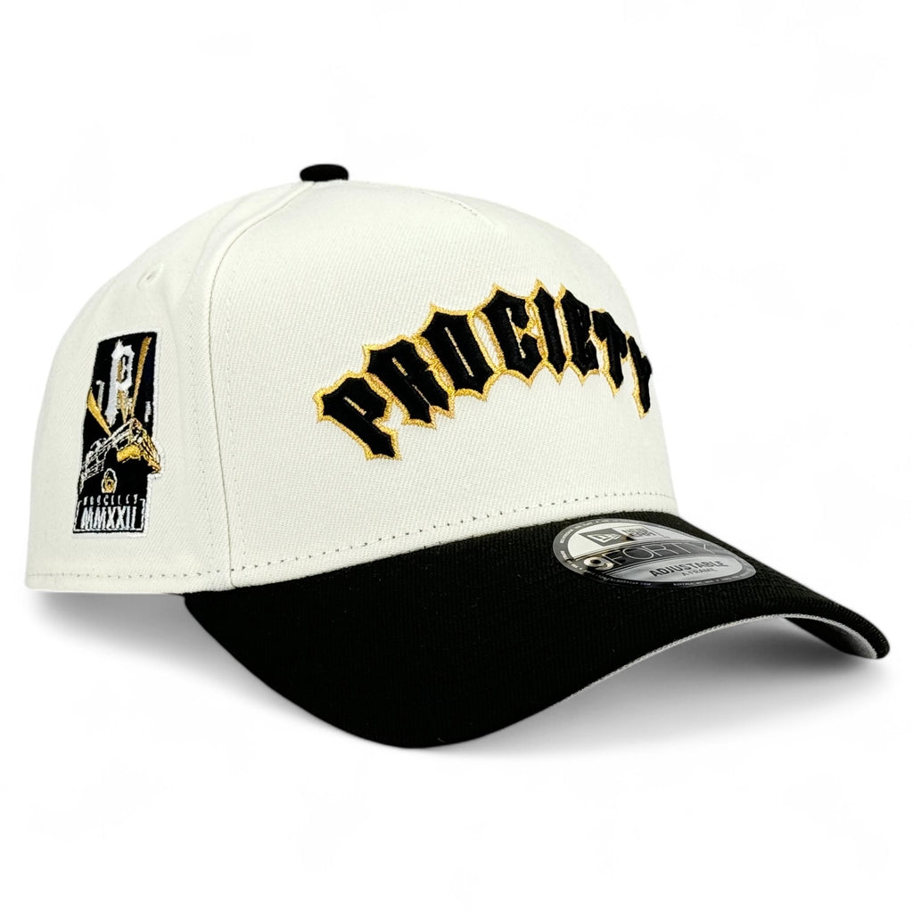 Prociety New Era 9Forty A-Frame Snapback - Chrome White / Black