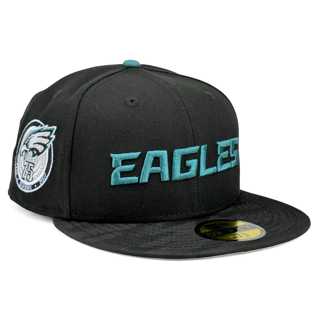 Philadelphia Eagles “Black Camo Eagles” New Era 59Fifty Fitted Hat - Black / Black Camo