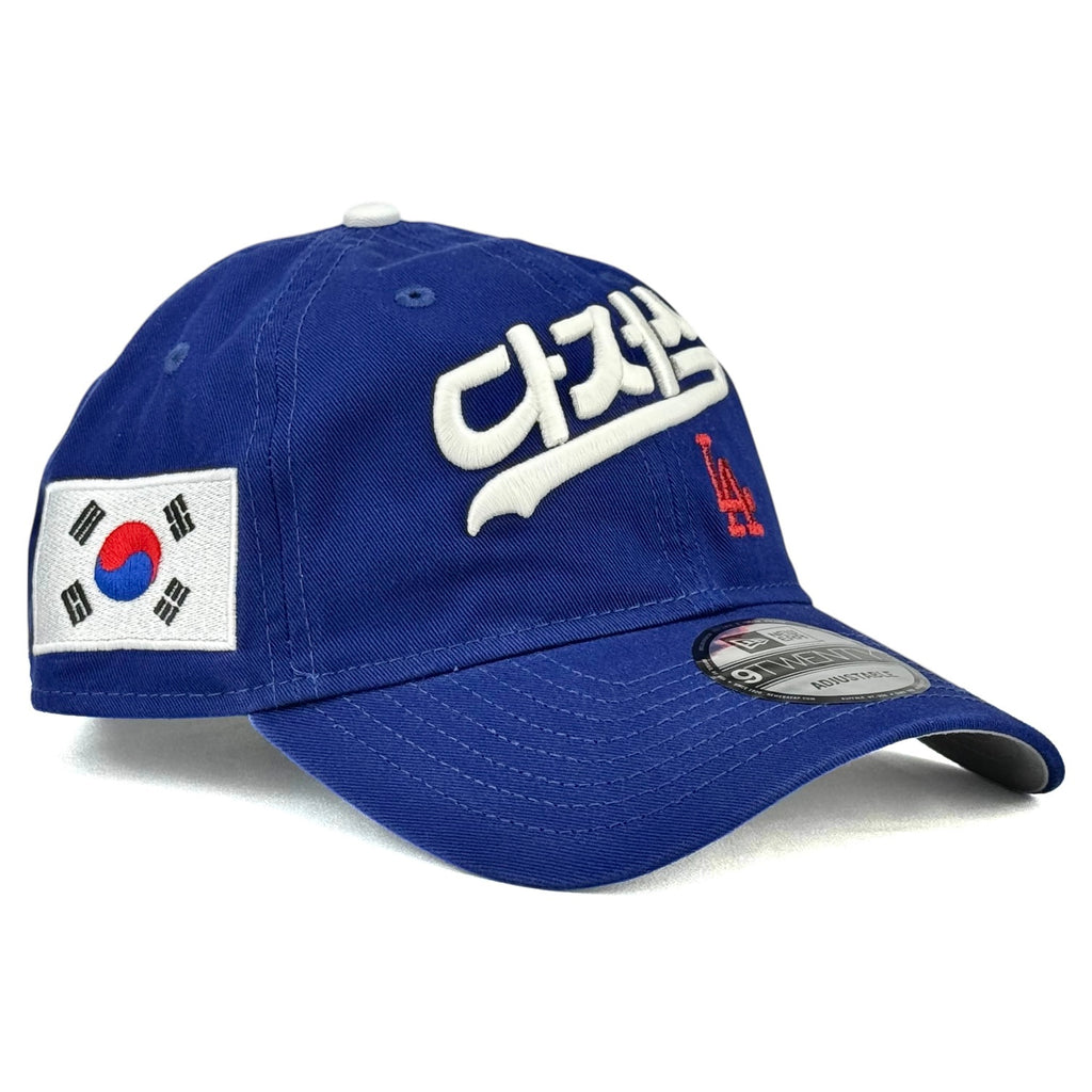 Los Angeles Dodgers "Korean Script" New Era 9Twenty Strapback Hat - Royal