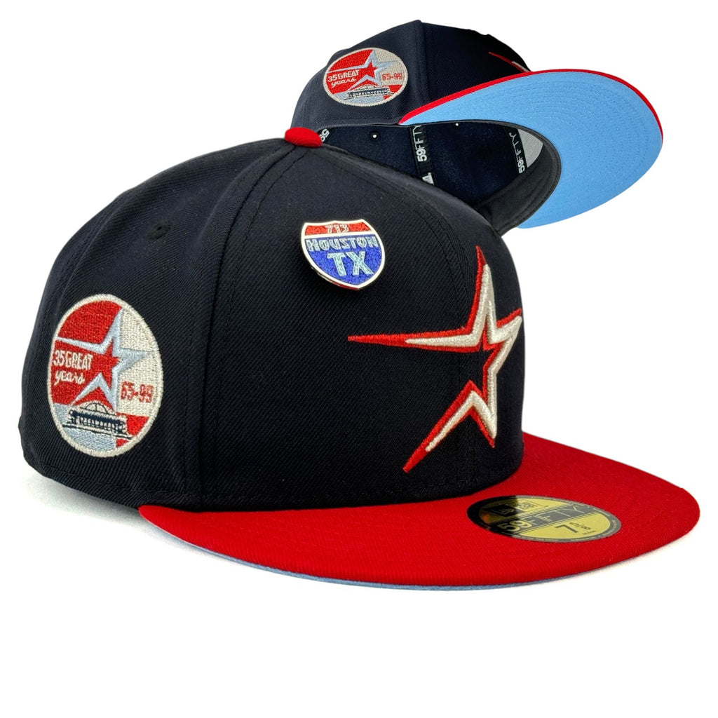 Houston Astros “HTX Community Pack” New Era 59Fifty Fitted Hat - Navy / Red