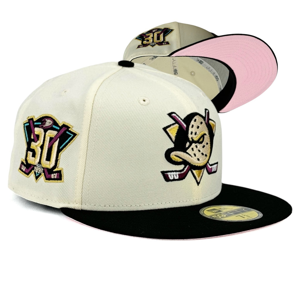 Anaheim Ducks “NHL Pack” New Era 59Fifty Fitted Hat - Chrome White / Black