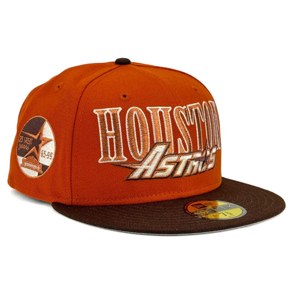 Houston Astros “HTX Fall Essentials” New Era 59Fifty Fitted Hat - Burnt Orange / Walnut