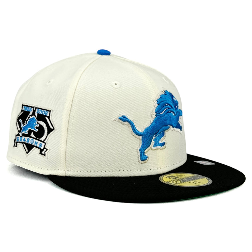 Detroit Lions “NFL Pack” New Era 59Fifty Fitted Hat - Chrome White / Black