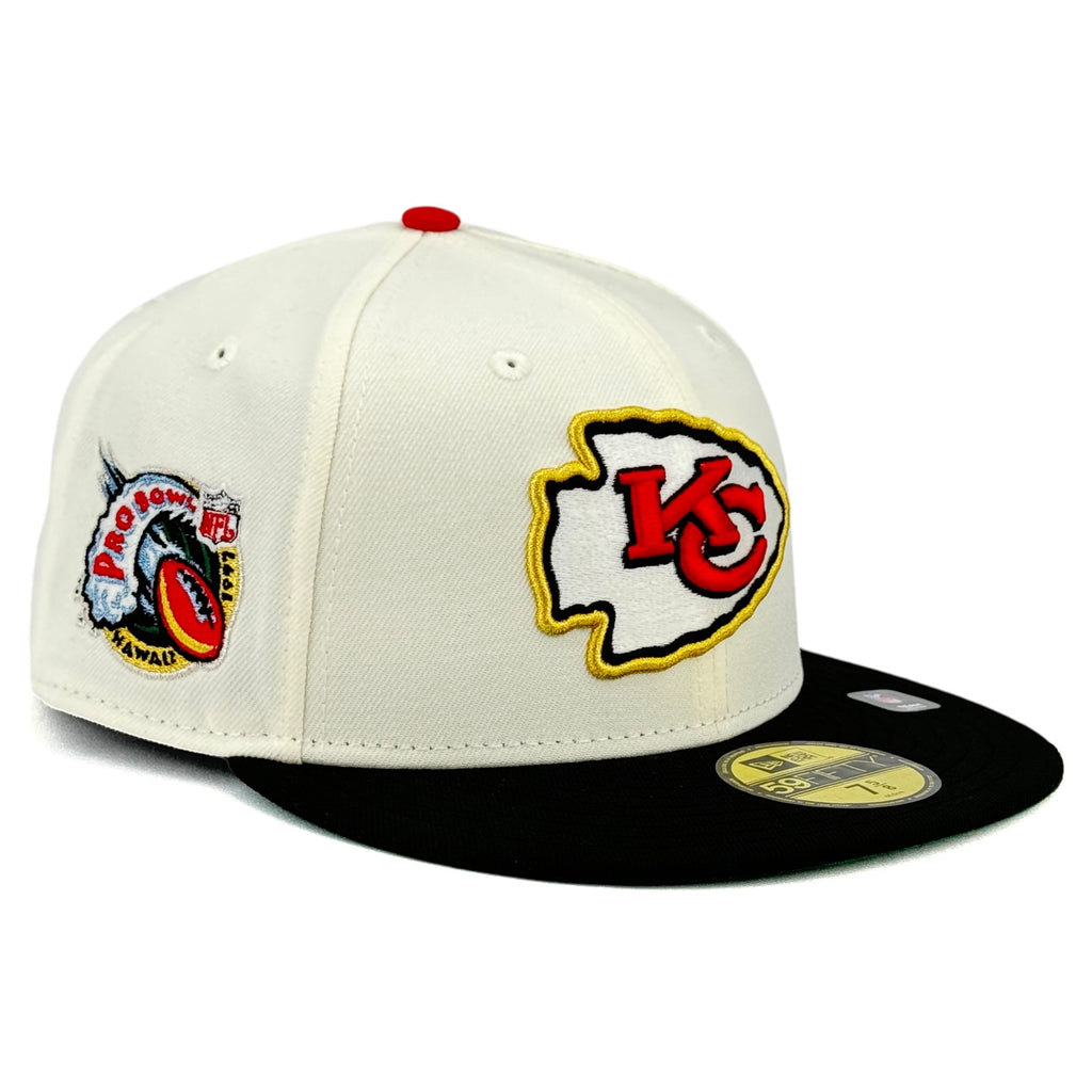 Kansas City Chiefs “NFL Pack” New Era 59Fifty Fitted Hat - Chrome White / Black