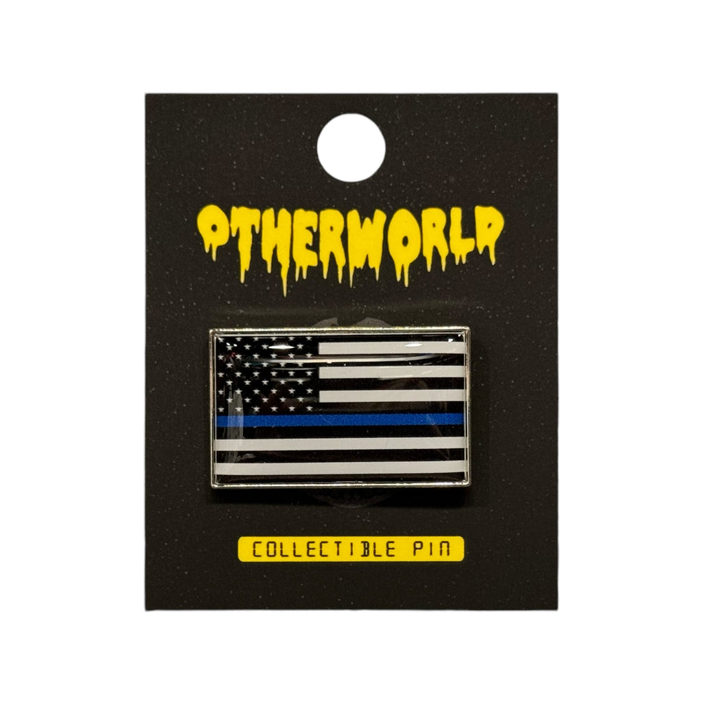 Otherworld Thin Blue Line Flag Pin