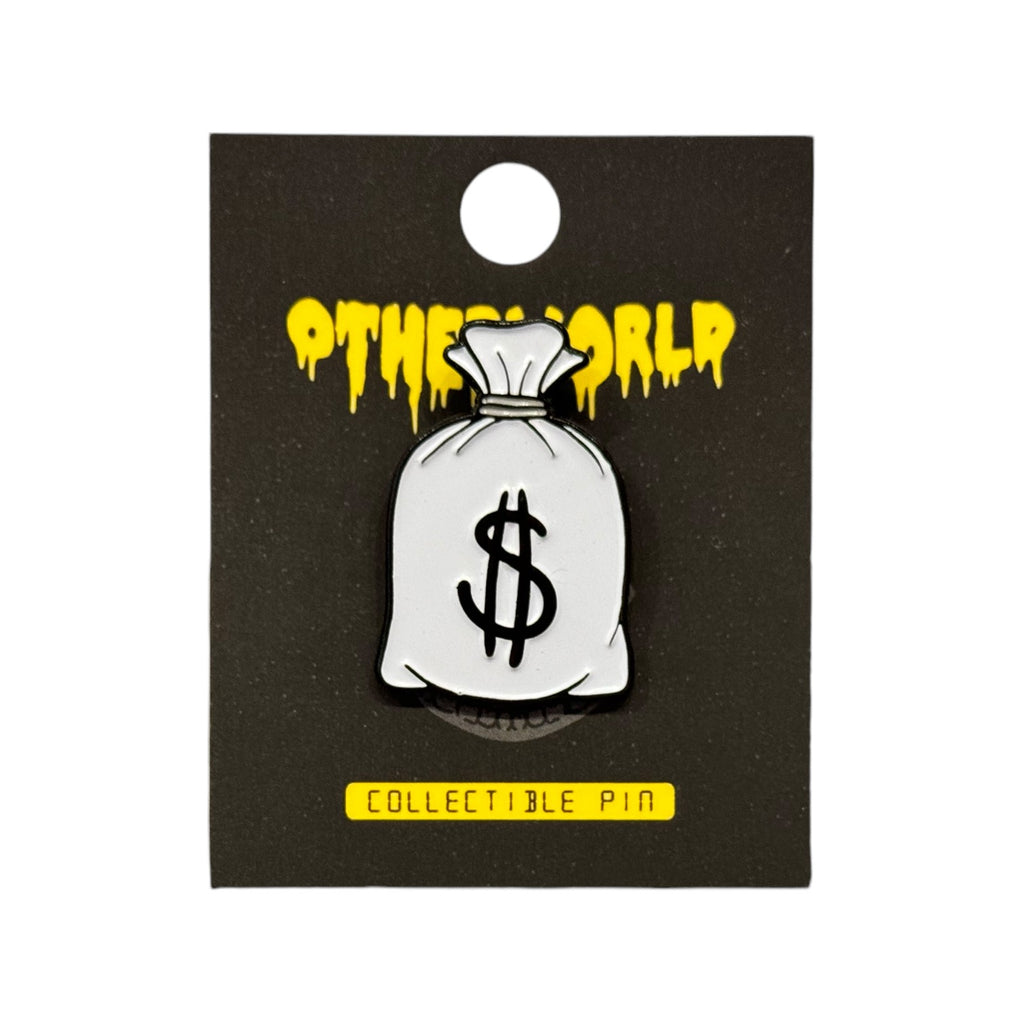 Otherworld Money Bags Pin - White