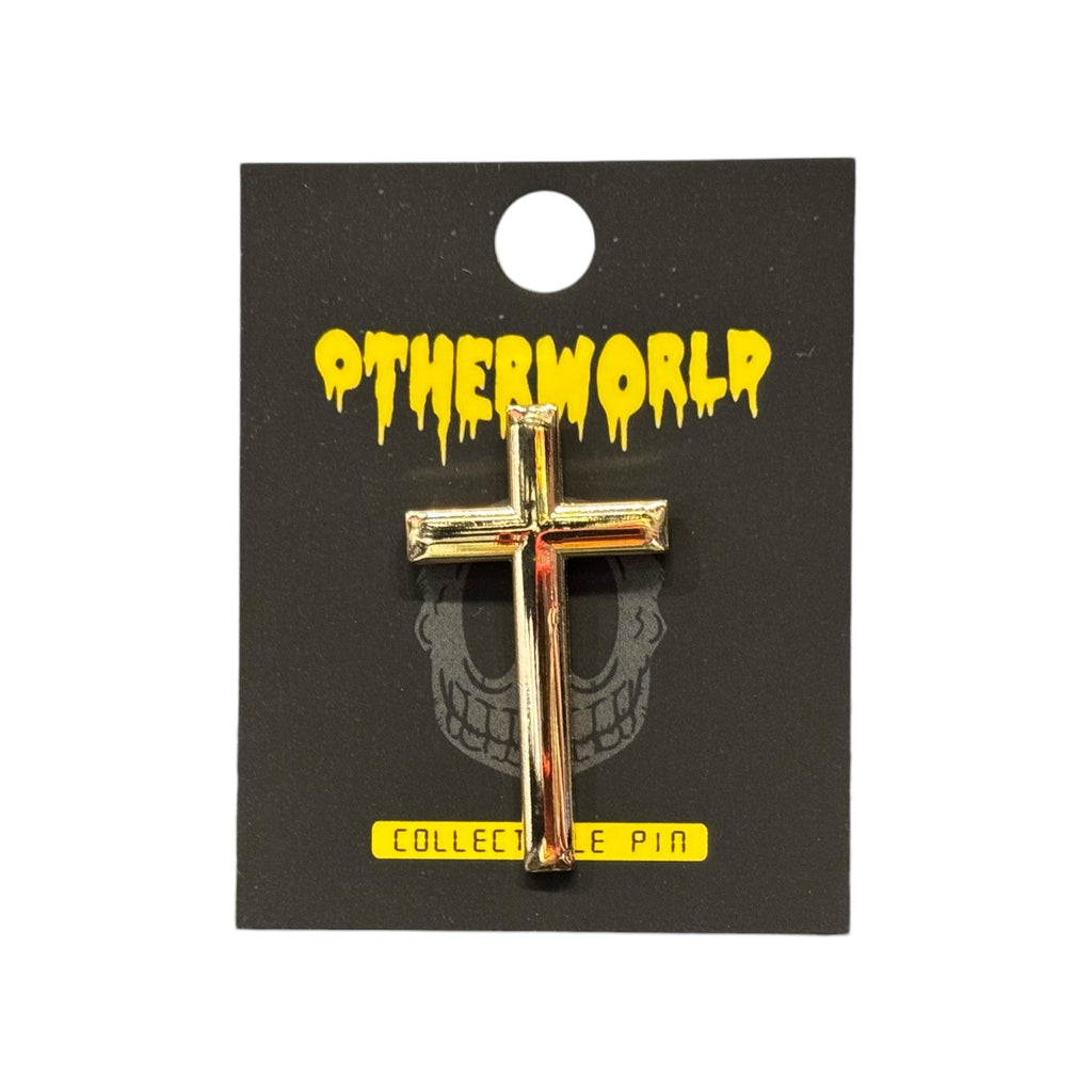 Otherworld Gold Cross Pin