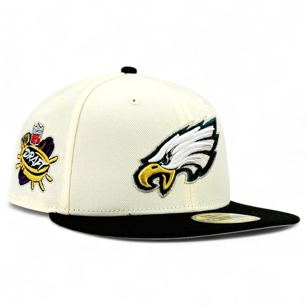 Philadelphia Eagles “Home Sick” New Era 59Fifty Fitted Hat - Chrome White / Black