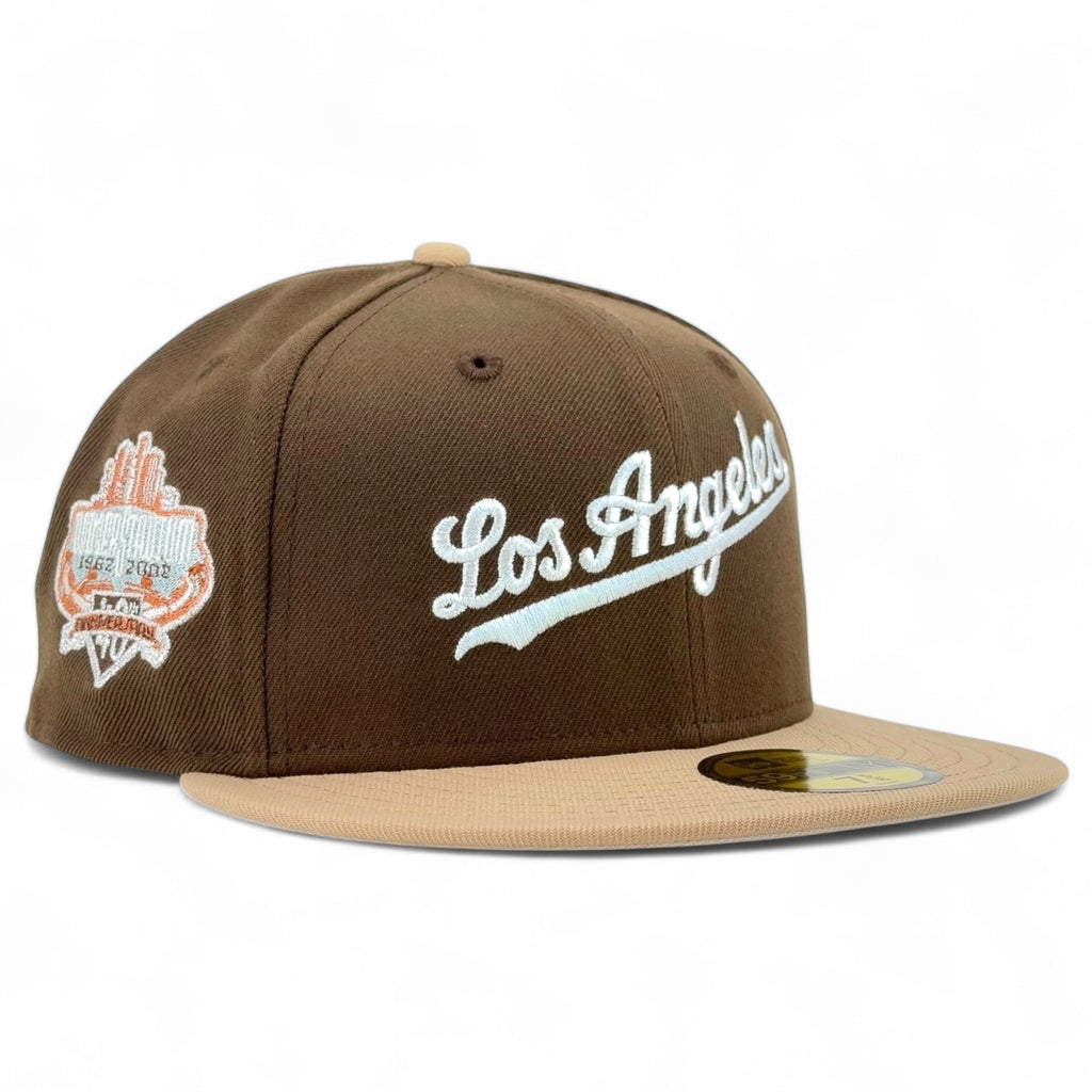 Los Angeles Dodgers “K DOT” New Era 59Fifty Fitted Hat - Walnut / Khaki