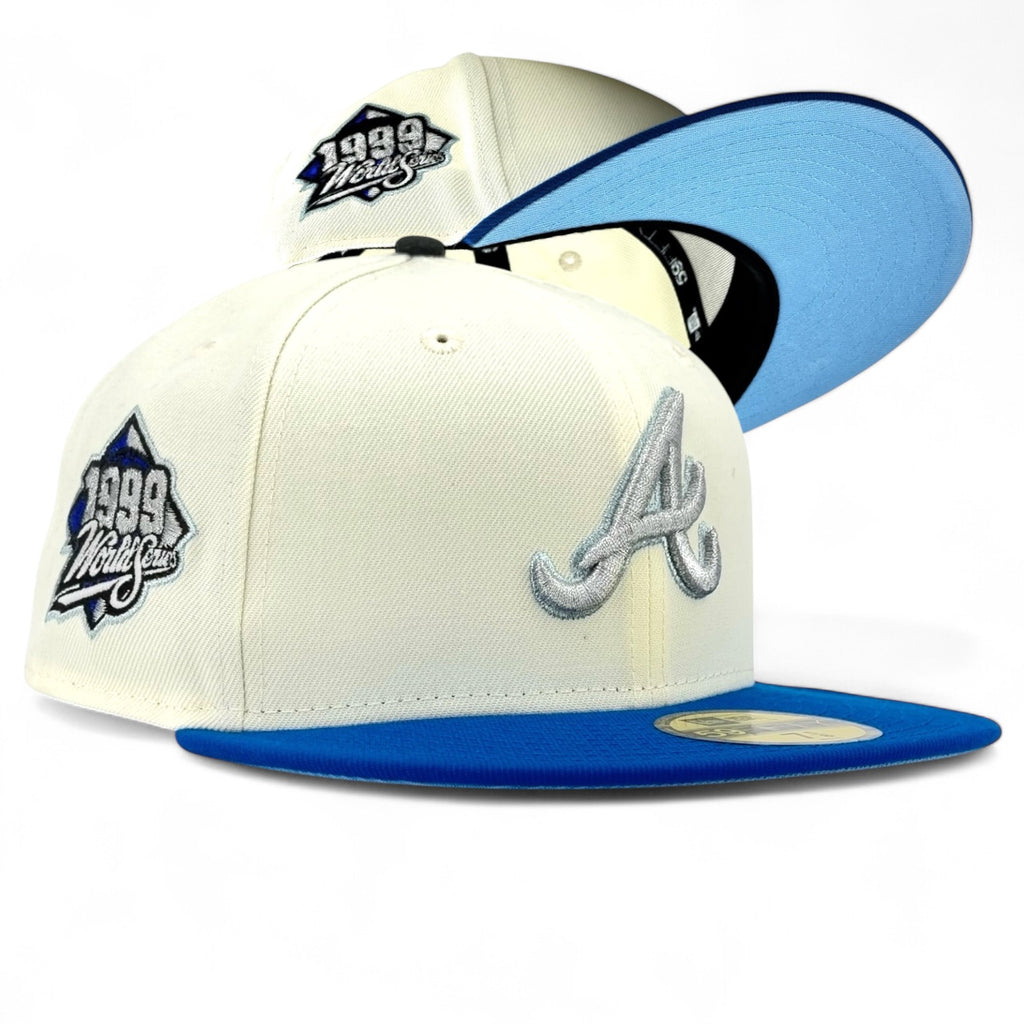 Atlanta Braves “One of Wun ATL” New Era 59Fifty Fitted Hat - Chrome White / Light Royal