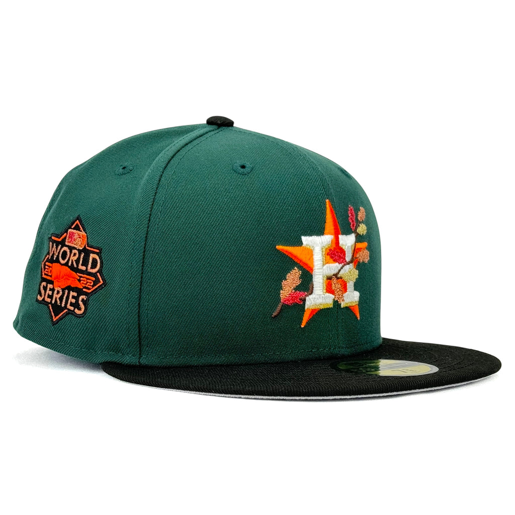 Houston Astros “HTX Holiday Pack: Winter Leaves” New Era 59Fifty Fitted Hat - Dark Green / Black