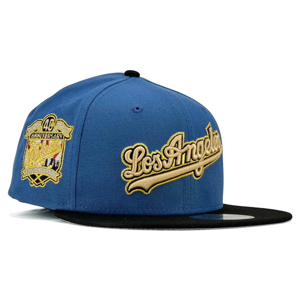 Los Angeles Dodgers “From LA to Philly With Love” New Era 59Fifty Fitted Hat - Indigo Blue / Black